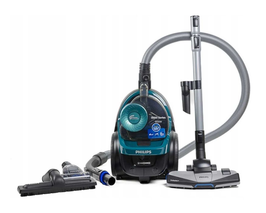 NOWY Philips Powerpro Active Odkurzacz BEZWORKOWY Filtr 900W Nasadki