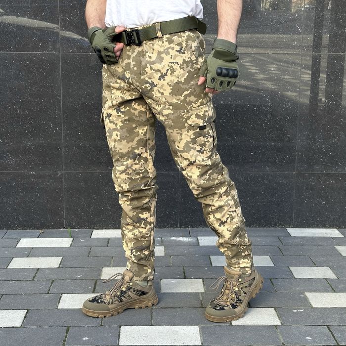 Карго штани Rextim Basic чорні, хакі, мультикам, піксель