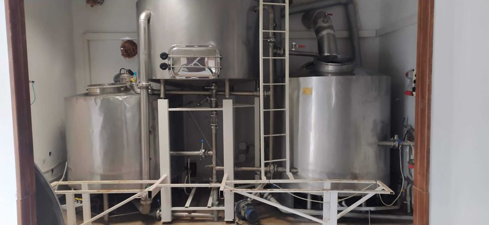 Zbiorniki warzelni Browar kocioł zacierny, kadź filtrac. piwa 10hl++