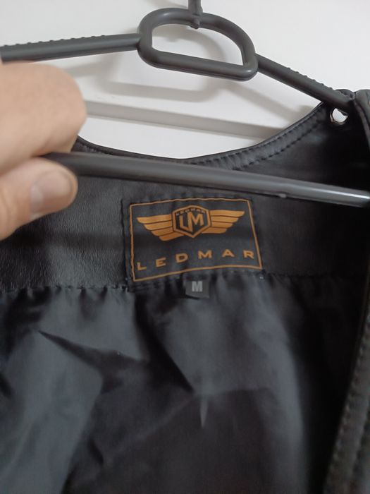 Kamizelka LEDMAR SKÓRZANA rozm M motocyklowa