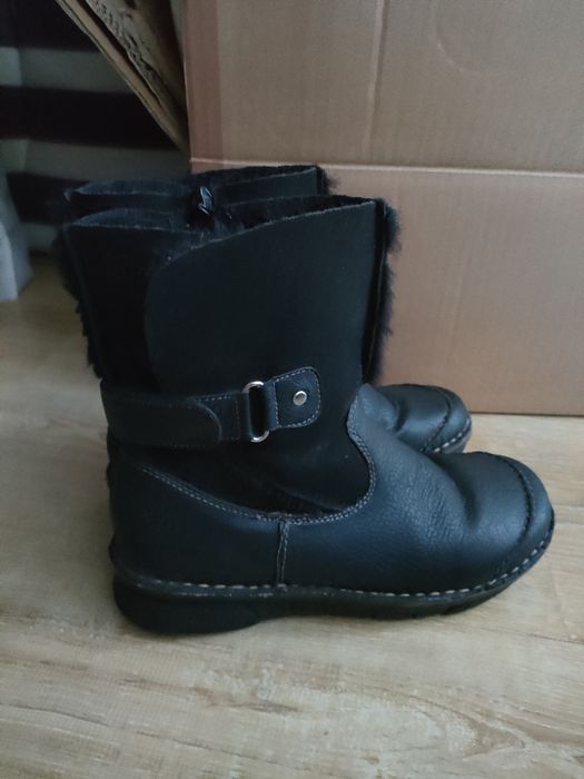 Ciepłe kozaki z futerkiem, ocieplane Rieker 38