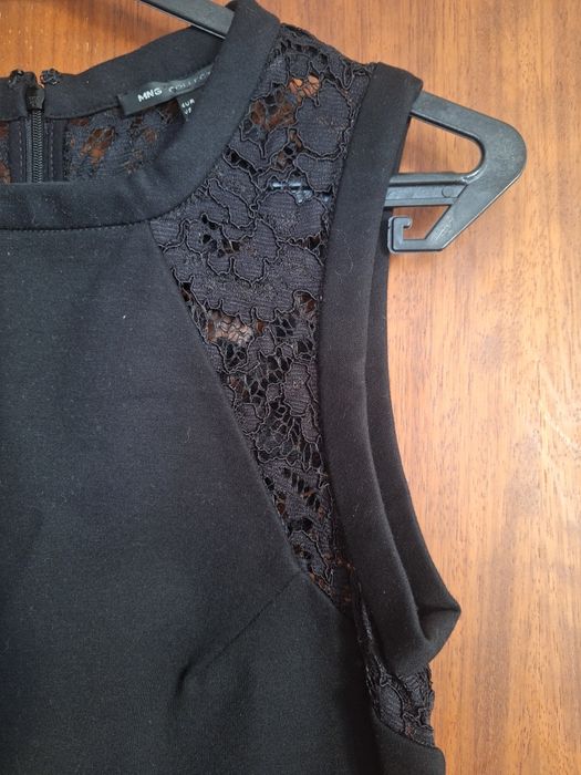 Vestido preto novo da Mango, tamanho S
