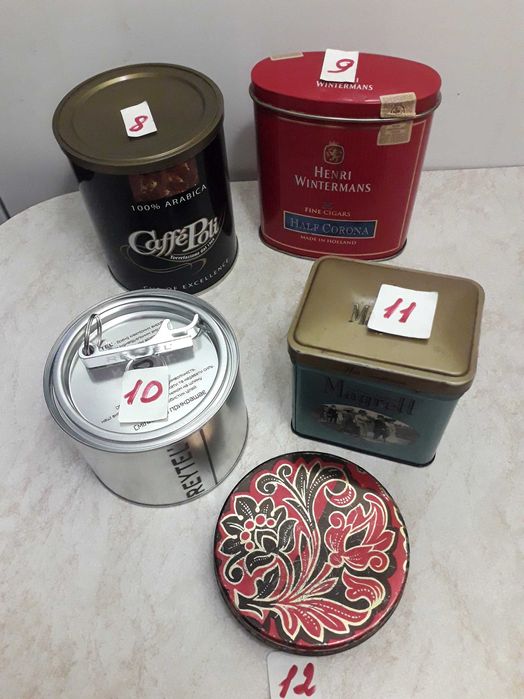 Жестяные коробочки для хоз.нужд