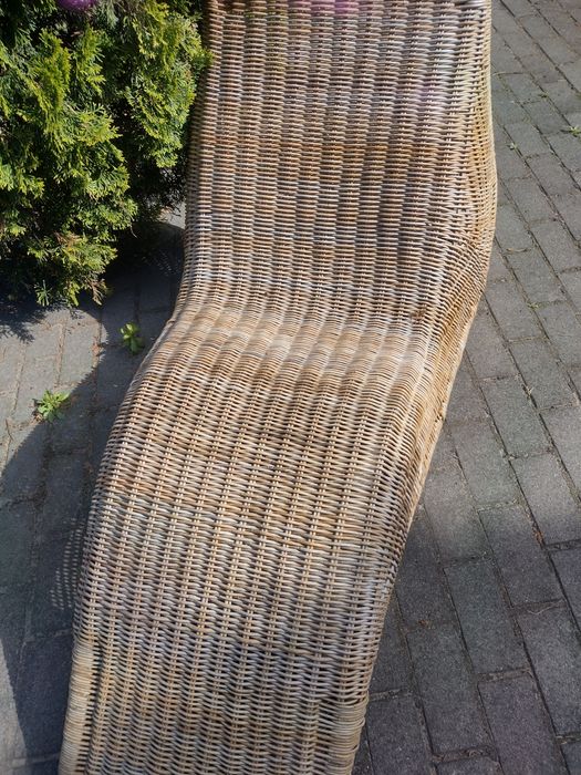 Leżak ratanowy duży