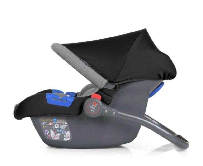 НОВА Дитяча автолюлька автокрісло El Camino NEWBORN сіра