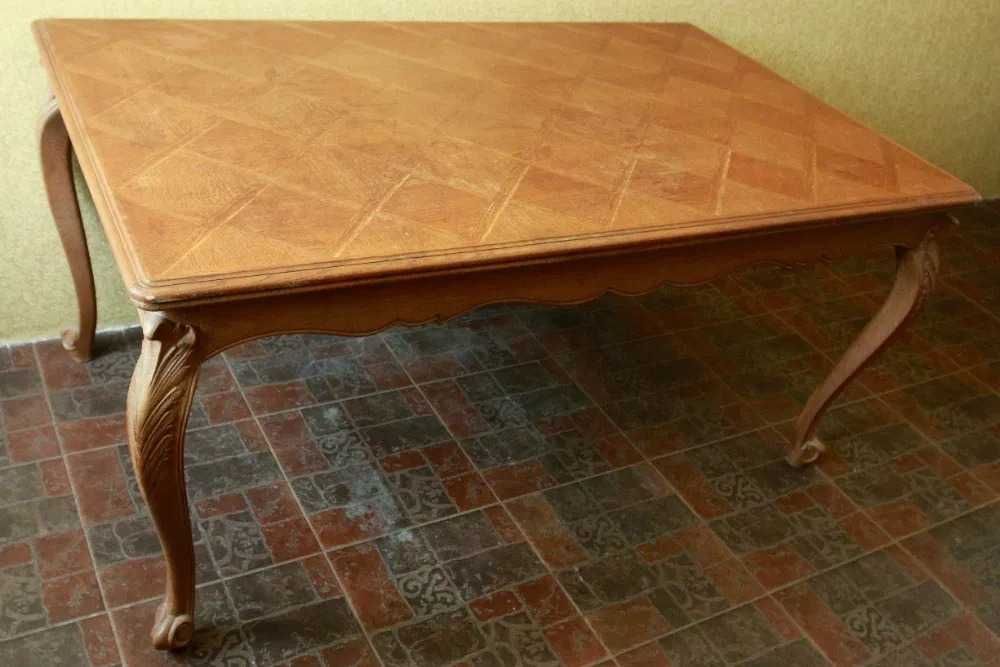 Стіл стільці 6 крісла комплект массив бук різьба луи чіпендеєл барокко