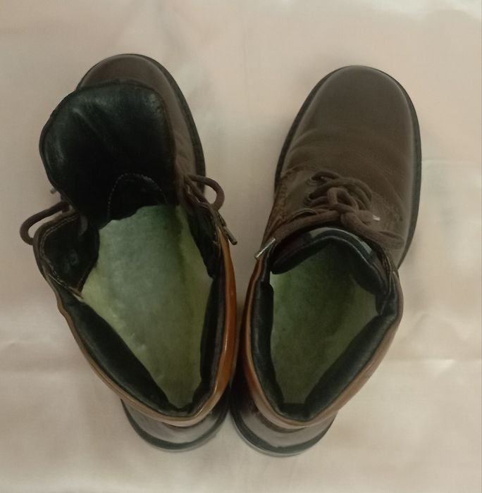 Чоботи теплі шкіряні Італія