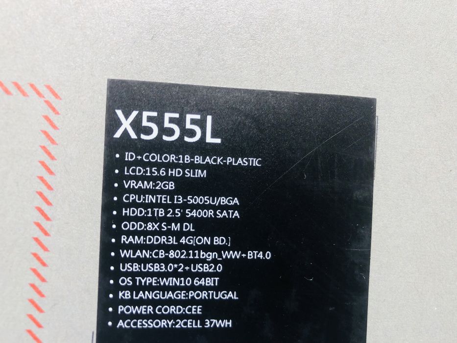 Portátil Asus X555L