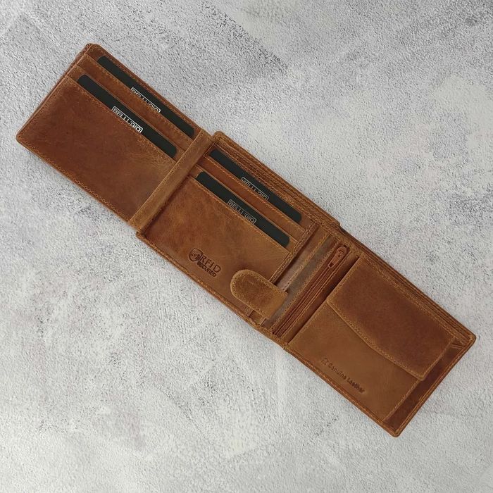 Portfel skórzany RFID Bellugio