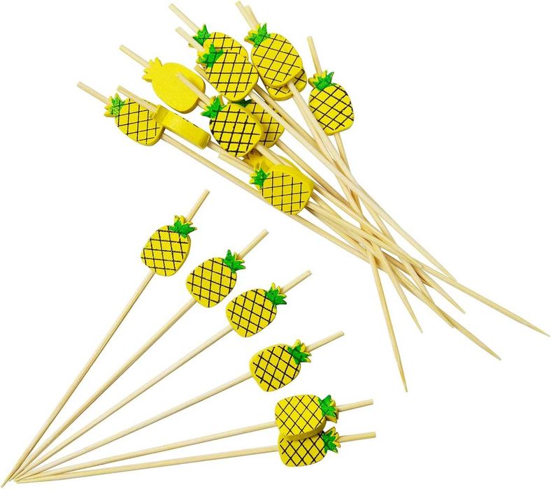 Ozdobne wykałaczki bambusowe 100 szt ananas