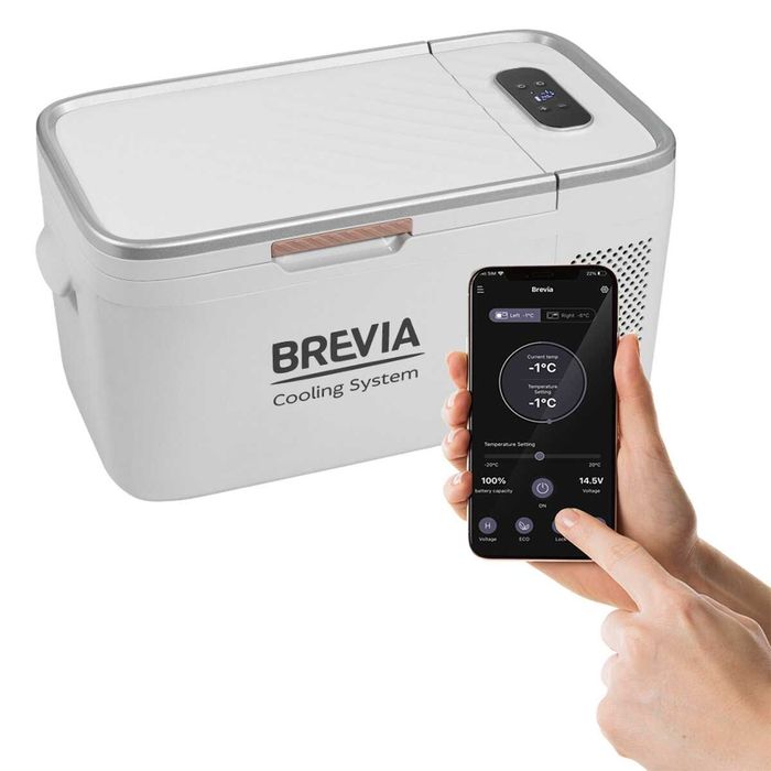 Холодильник автомобільний Brevia 16л 23160 (Безкоштовна доставка)