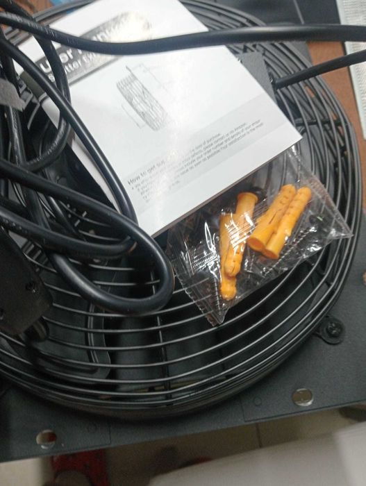 Extrator Industrial HG FAN 12" (300mm)  C/ Interruptor ON/OFF e Grelha