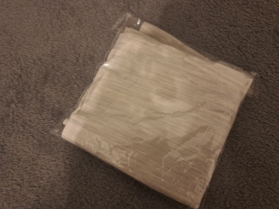 100% Merino Wełna Merynosowa Komin Bandama Jasnoszary NOWY