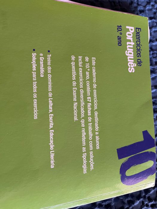 Livro Exercícios de Português 10 ano , Porto Editora