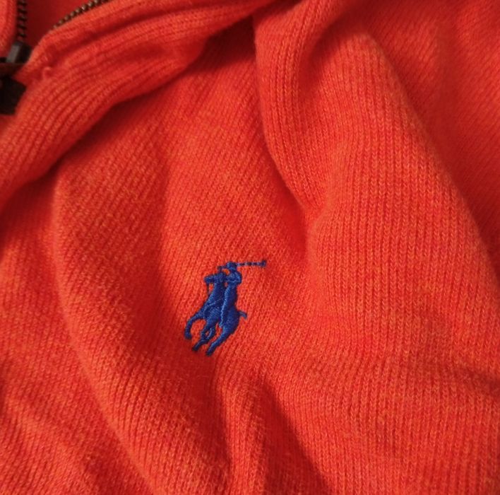 polo ralph lauren 1/3 zip в яскравому кольорі