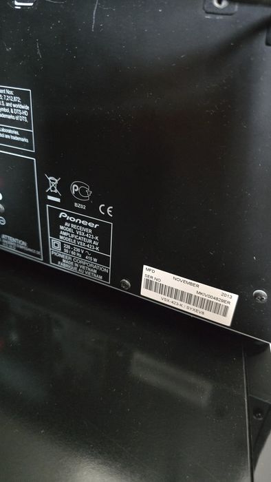 Pioneer VSX-423-K + 2 Colunas Sony | Home Cinema | Comando Original