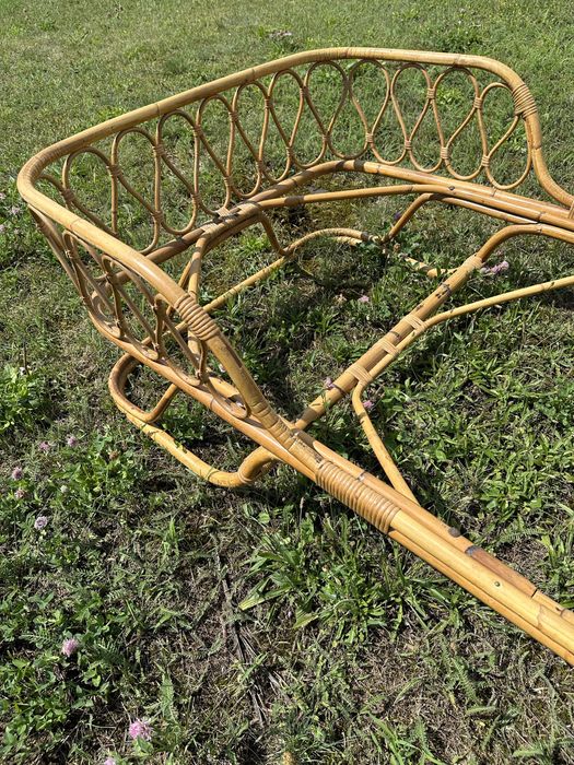 Gio Ponti łóżko bambusowe wloskiego projektanta