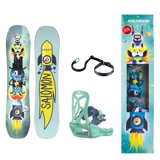 Nowy zestaw Salomon Deska Snowboard + wizania + Linka 80 cm 90cm 100cm