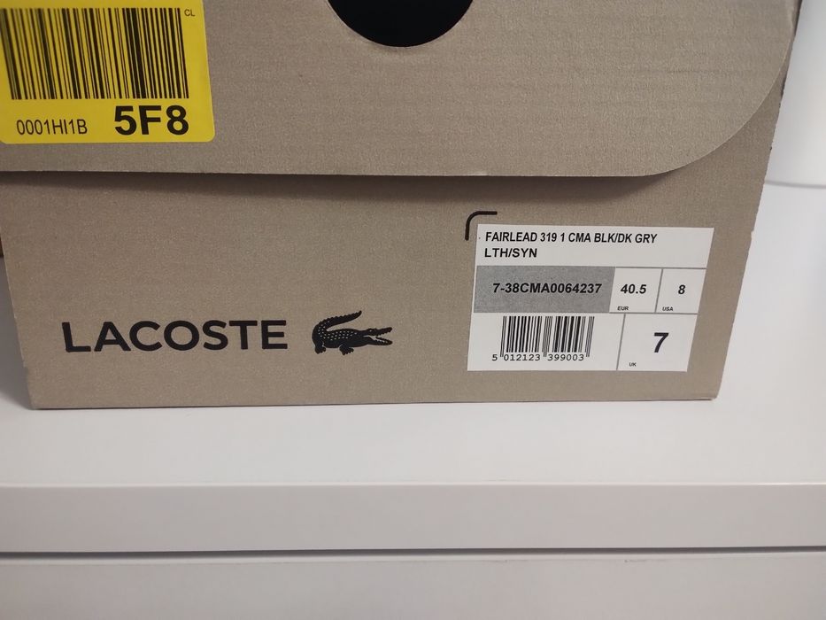 Sneakersy marki LACOSTE  rozmiar 40,5