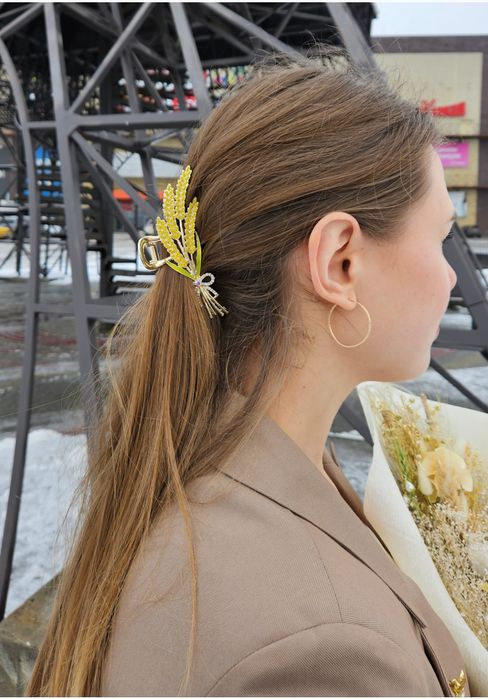 Заколка , крабік колосок