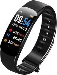 Smartwatch C1 Plus pomiar ciśnienia puls sen kroki aplikacja