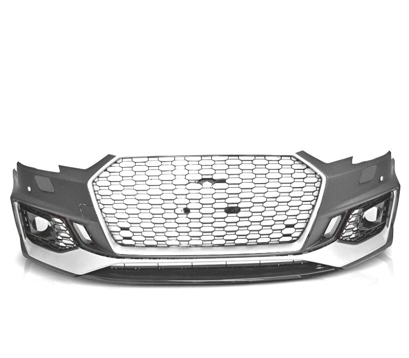 PARA-CHOQUES FRONTAL AUDI A4 B9 15-19 LOOK RS4 PRETO PRATA PDC