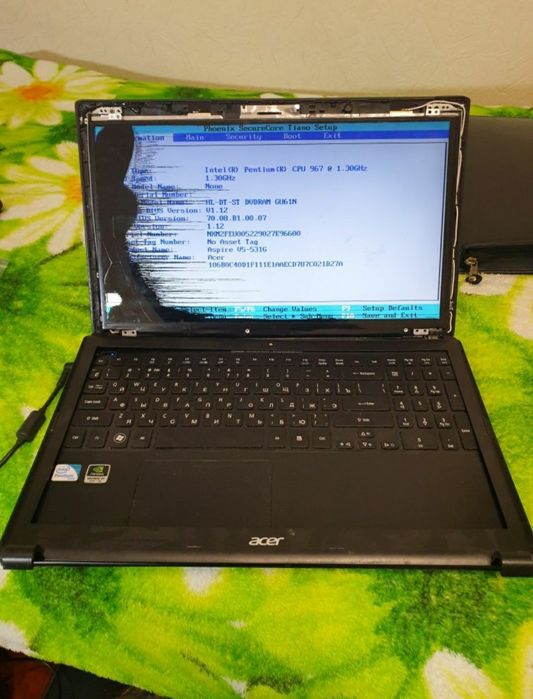 Acer aspire V5-531G по запчастям разборка ноутбука детали