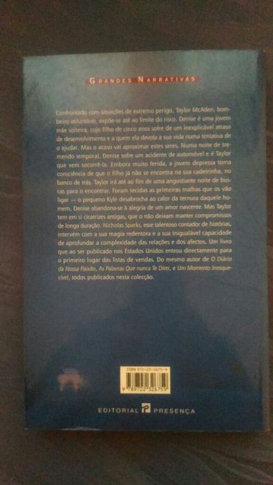 Livro "Corações em Silêncio" de Nicholas Sparks