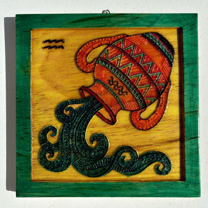 Pintura em madeira feita à mão - Vários Signos