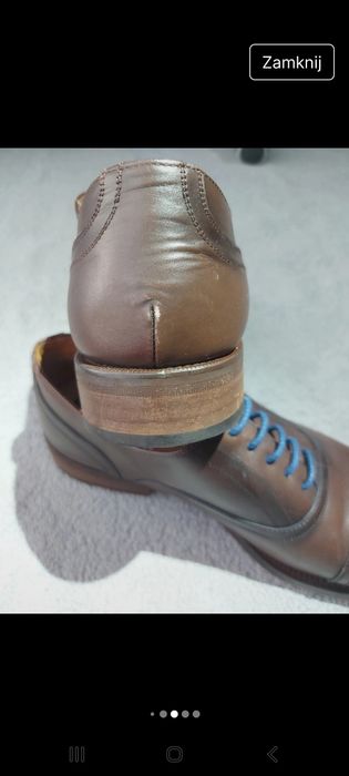 Buty skórzane Oxford Massimo Dutti r. 41