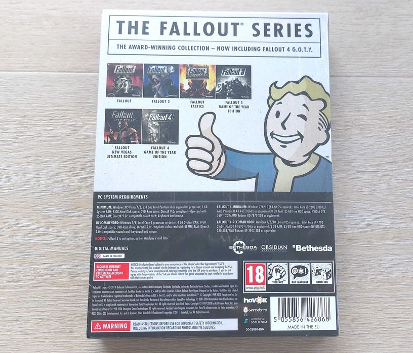 Fallout Legacy [PC] WSZYSTKIE CZĘŚCI + DODATKI - Nowa w folii