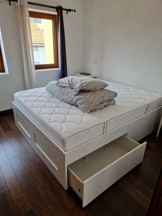 Cama+ripas 160x200 cm - Como nova