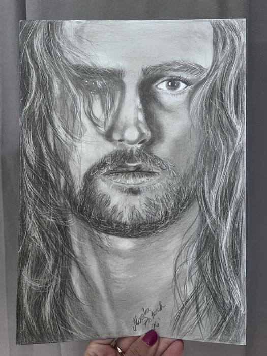 Portret ołówkiem mężczyzna