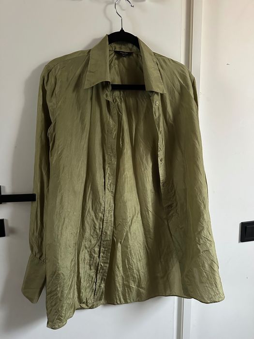 Рубашка massimo dutti 100% шовк