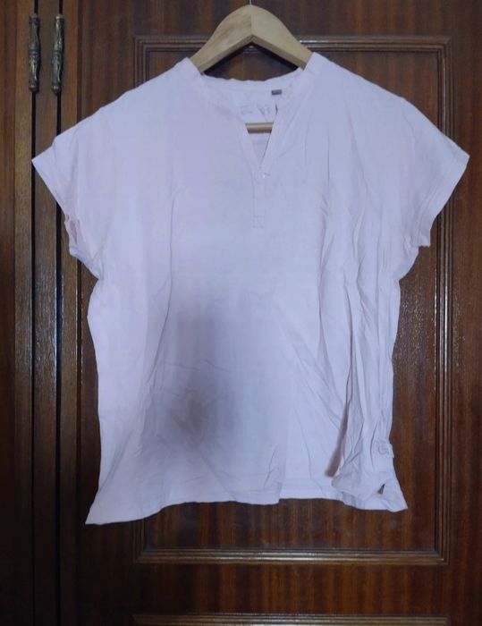 T-shirt rosa curta