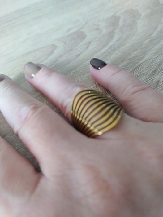 Pierścionek złoty stal 20-21 mm