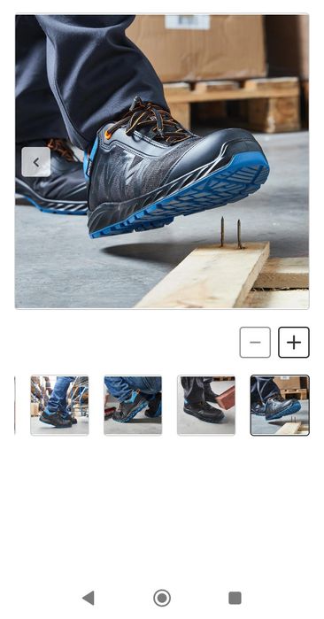 Sapato de proteção novo número 43/44 em fibra de vidro S1P SRC