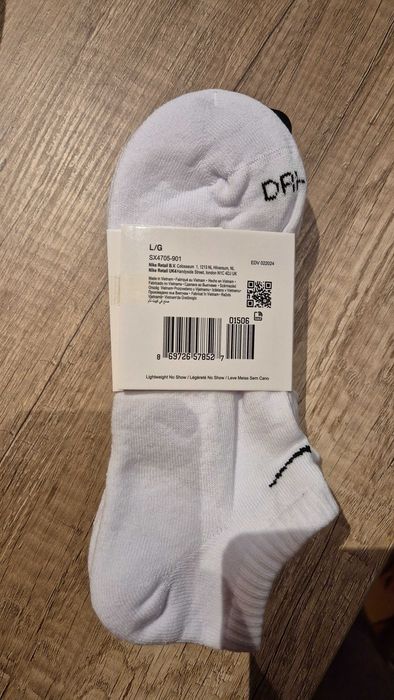 Stopki nike białe 38-42 dri fit