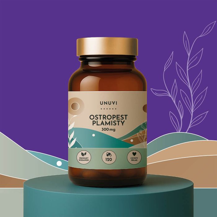 UNUVI - Ostropest Plamisty - Sylimaryna 300 mg | 120 kaps wege