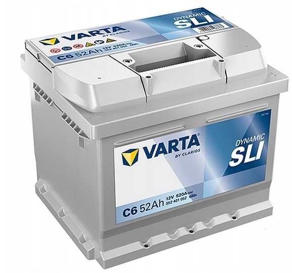 Akumulator Varta SILVER DYNAMIC C6 52AH 520A P+ Radom WYSYŁKA