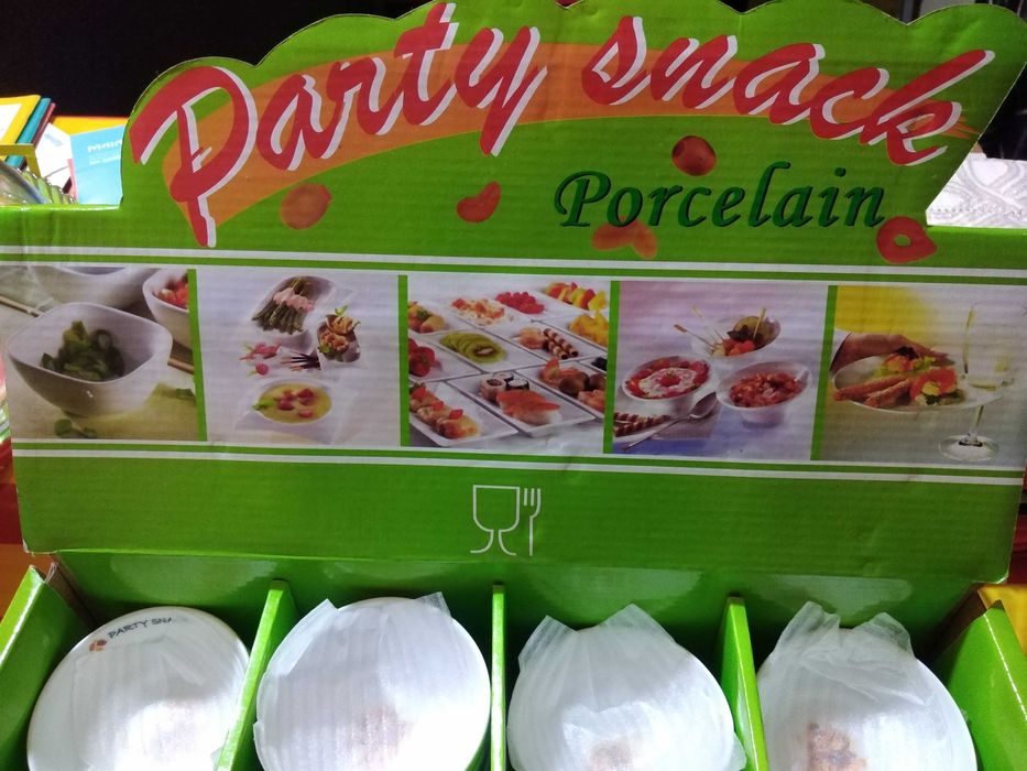 Tacinhas Novas Snack Porcelana 40unid