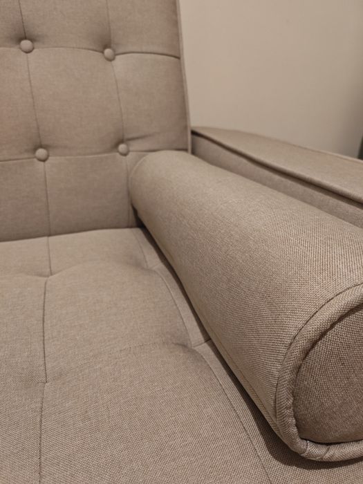 Sofá-cama bege Sklum, como novo