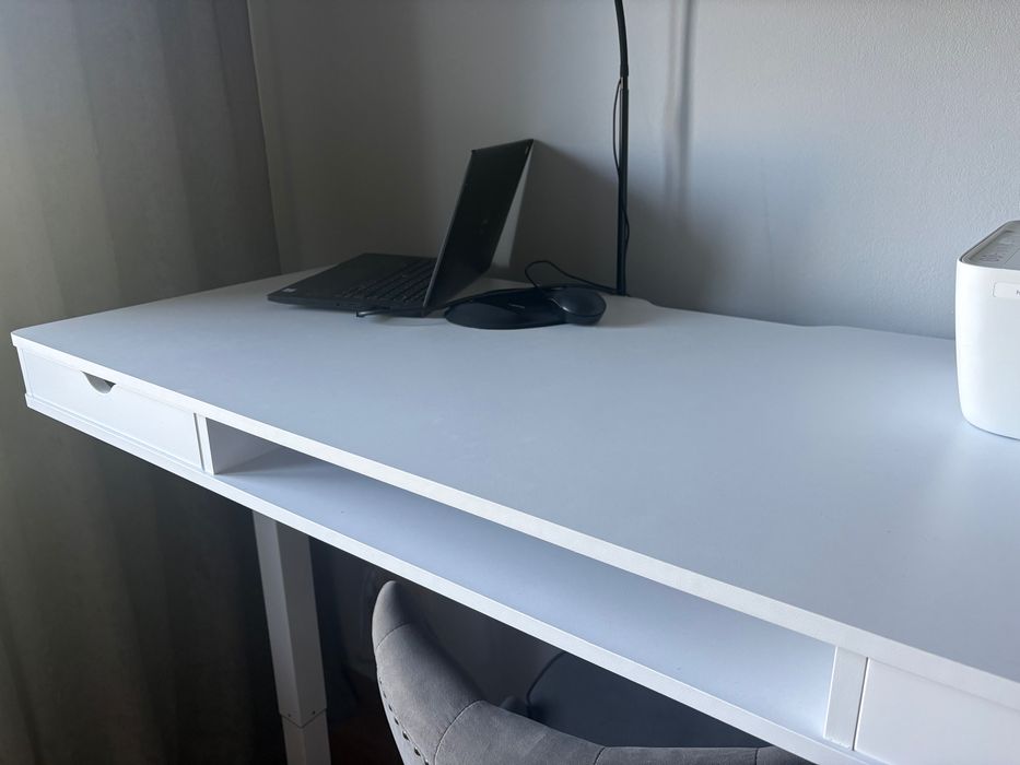 Blat biurka Spacetronic biały nowy 140x60