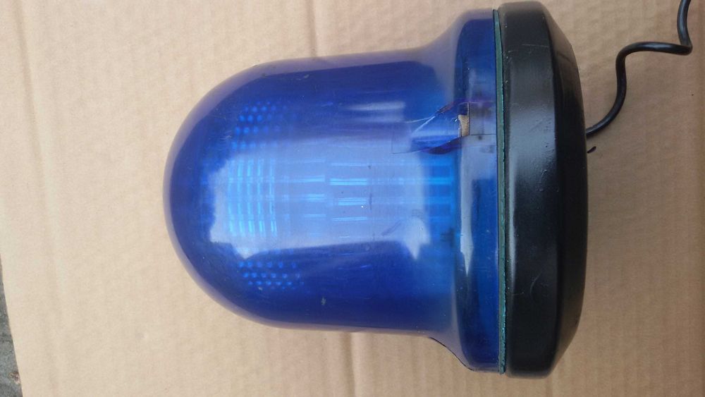 kogut lampa ostrzegawcza milicja elektra LBX-11 lampa błyskowa prl