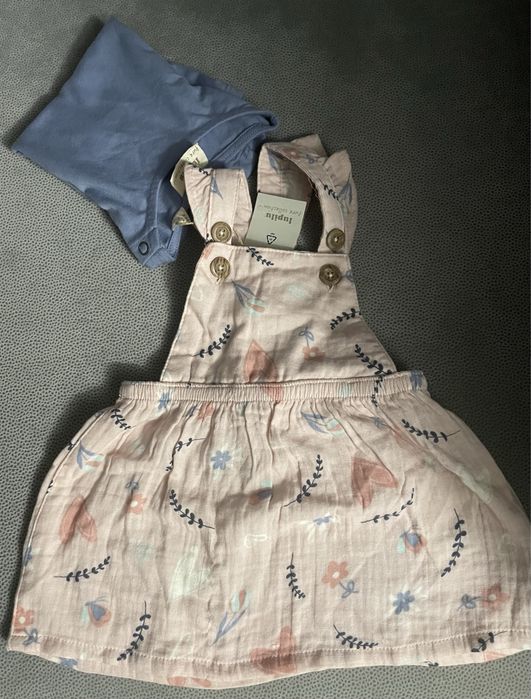 Komplet niemowlęcy z biobawełny, 2 elementy 74 cm