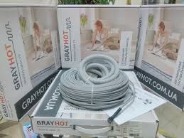 Знижка-20%на Электричний кабель тепла підлога/теплый пол GrayHot 15Вт