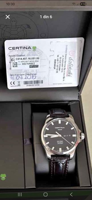 Na sprzedaż Certina Ds First
