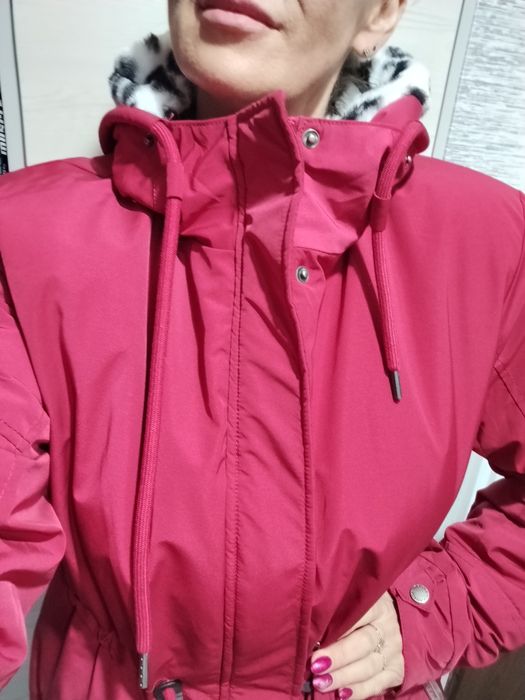 Ciepła kurtka parka płaszczyk duża