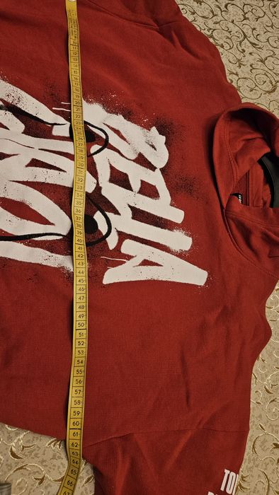 Obszerna bluza  chłopieca Pull&Bear czerwona r.L