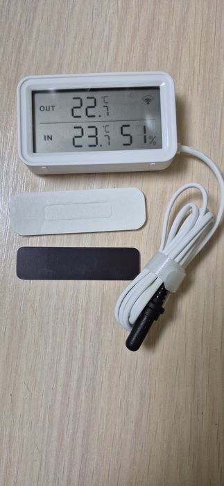 Беспроводной wi-fi датчик температуры и влажности Tuya  с выносным дат